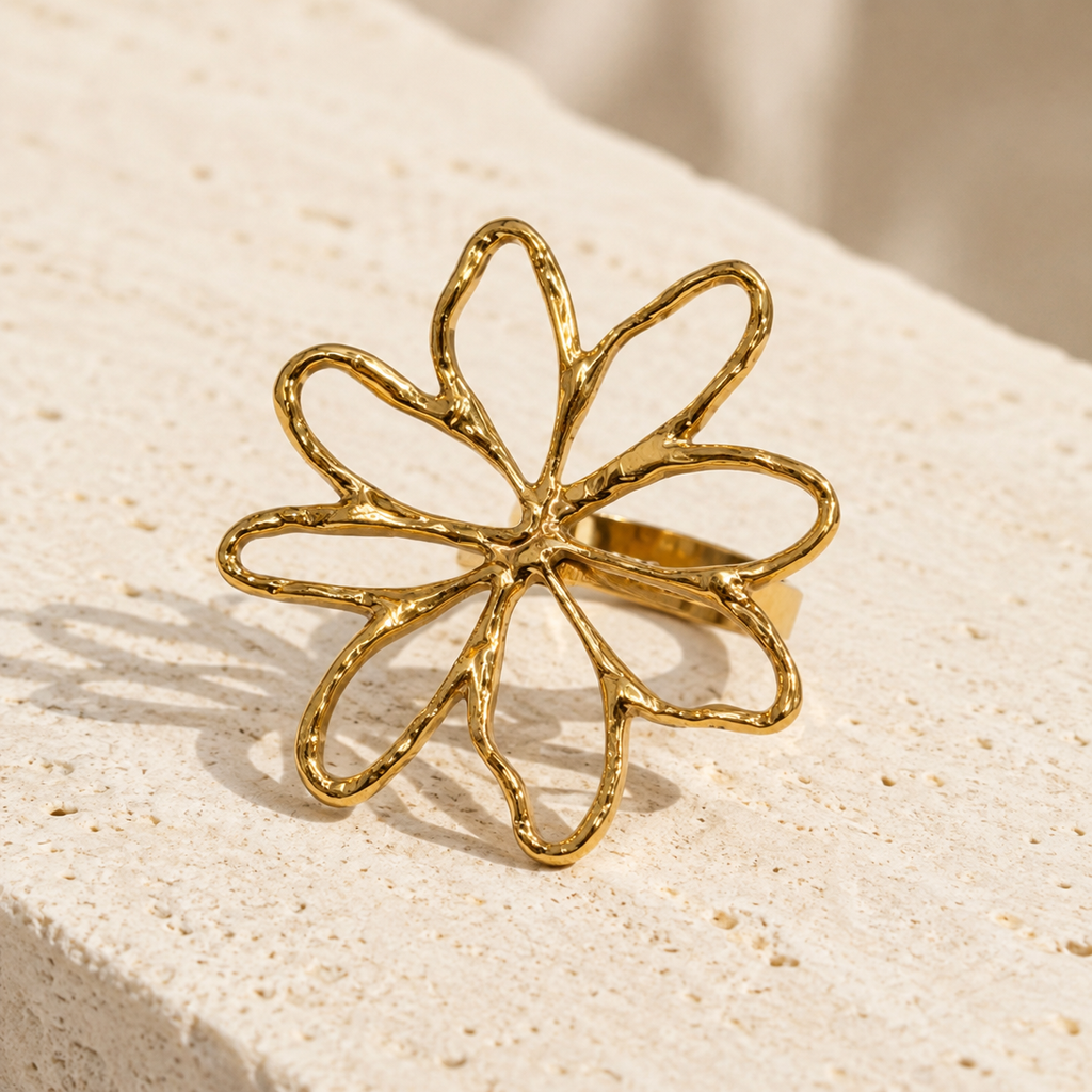 Detalle frontal del anillo Kallisti